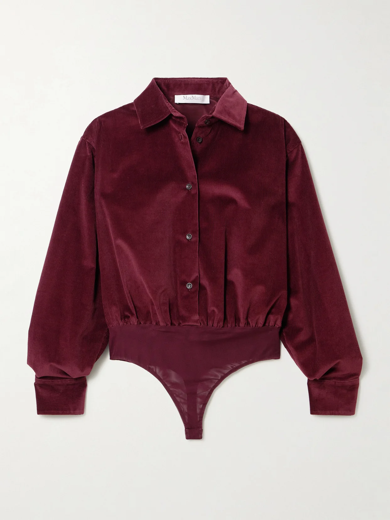 Stretch Cotton-corduroy Bodysuit - 1