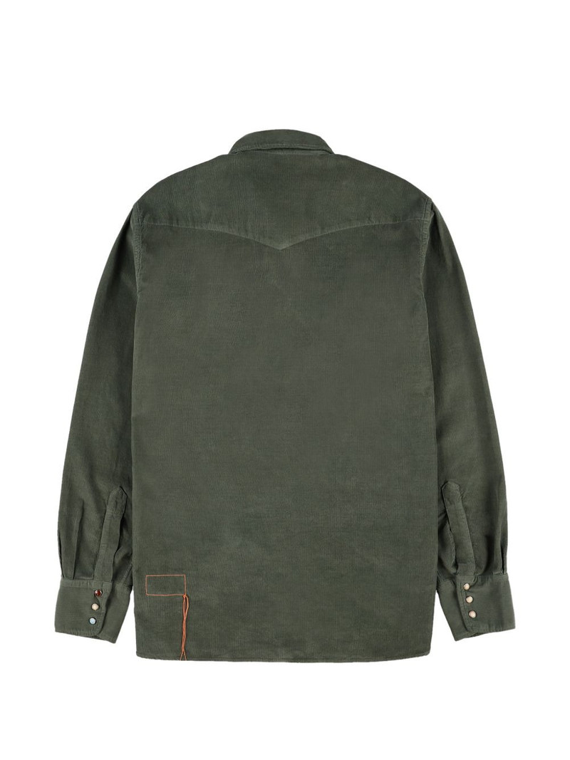 Ntex corduroy flap-pocket shirt 7