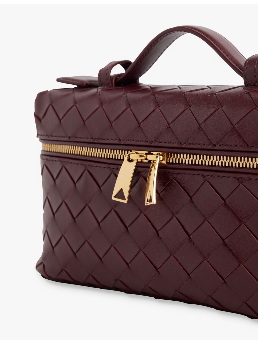 Bang Bang intrecciato-weave leather vanity cross-body bag - 3
