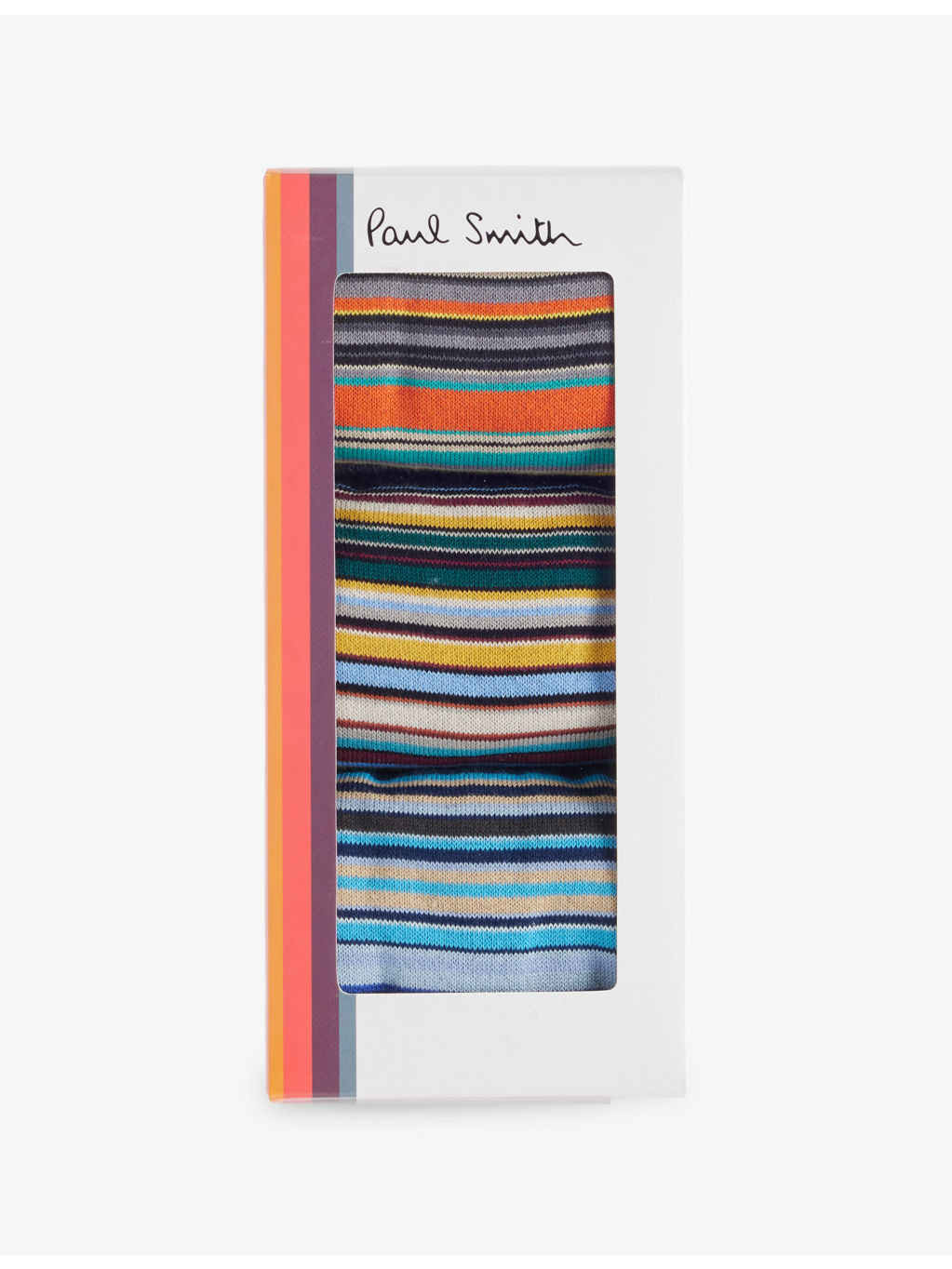 Signature-Striped Pack-Of-Three Stretch Cotton-Blend Socks - 3