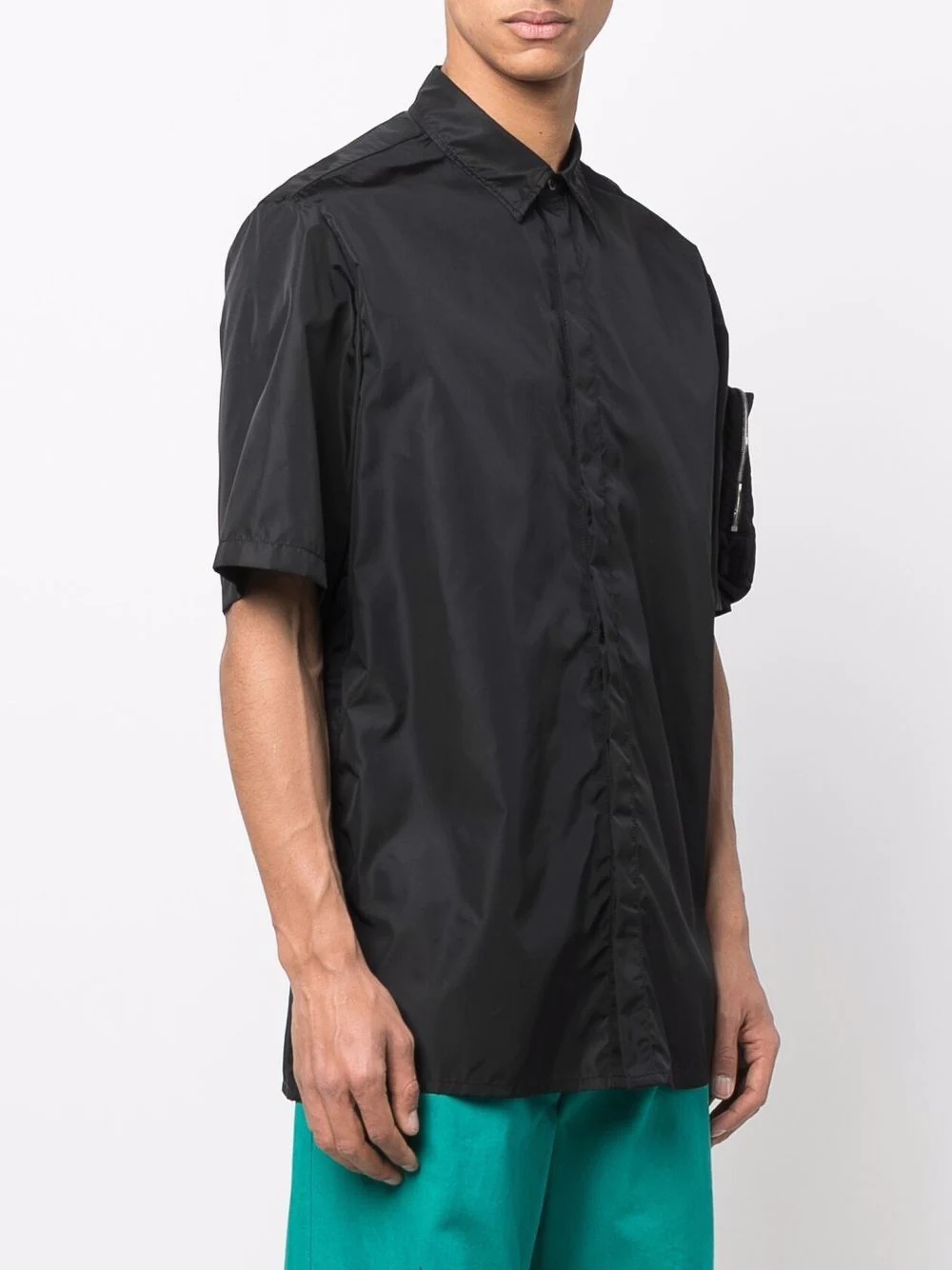 short-sleeved zip-pocket shirt - 3