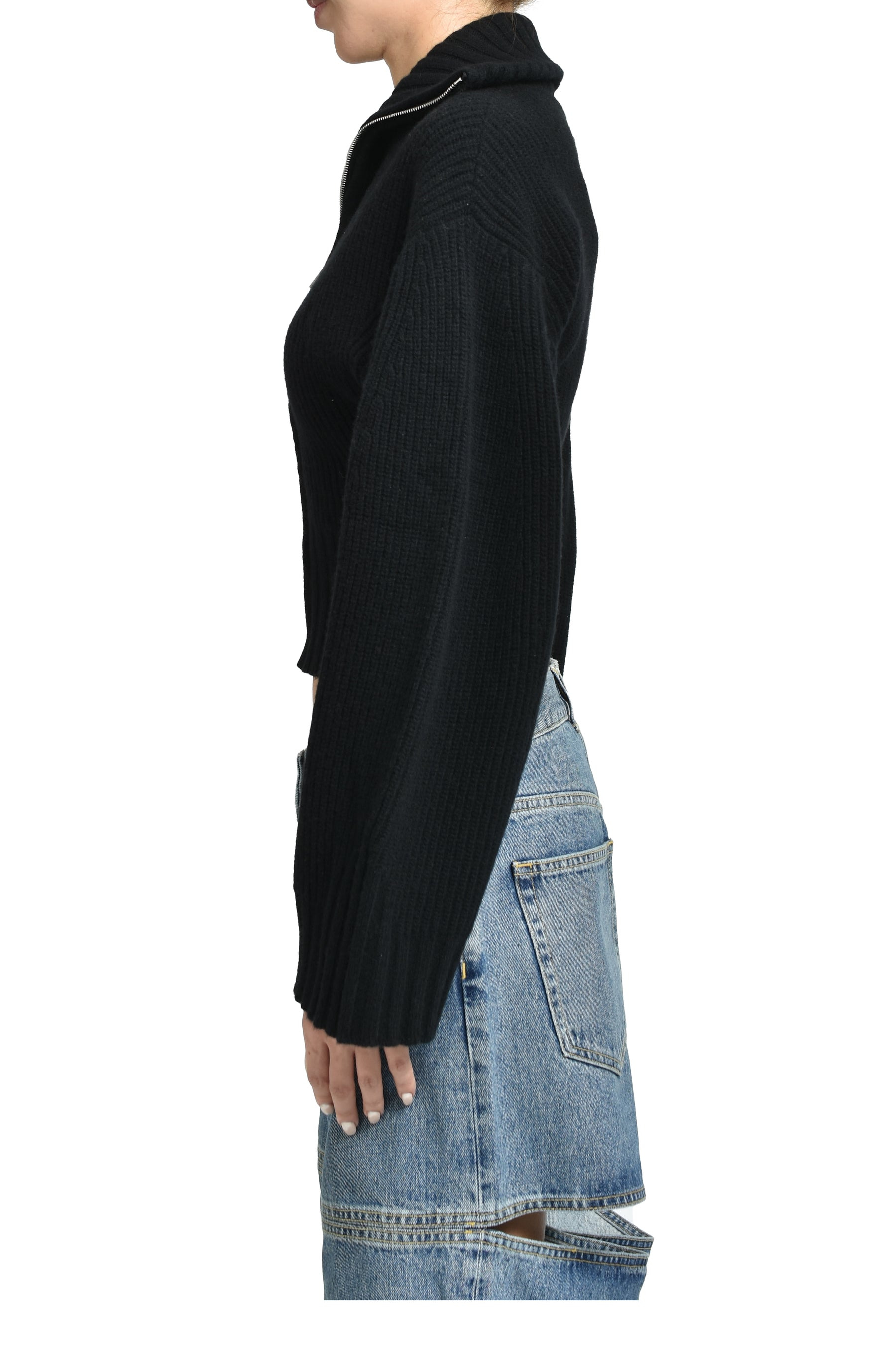 CARDIGAN / BLK - 3