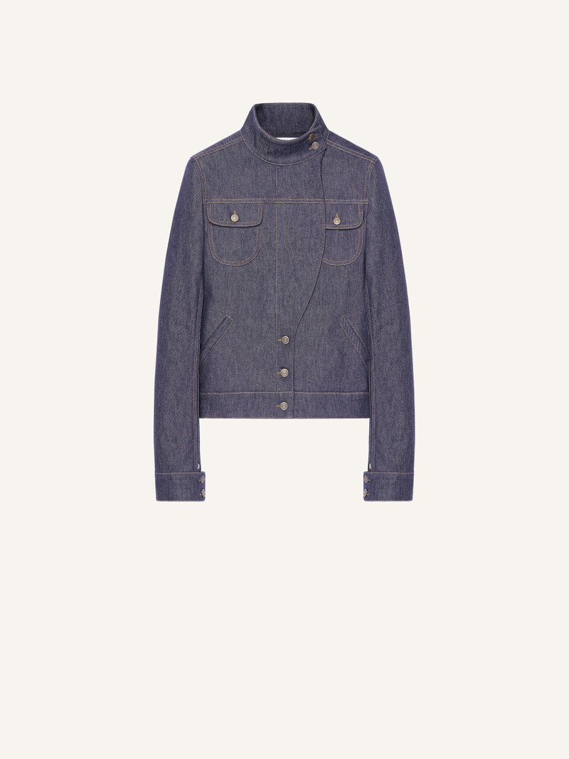 MOTORCYCLE DENIM JACKET - 1