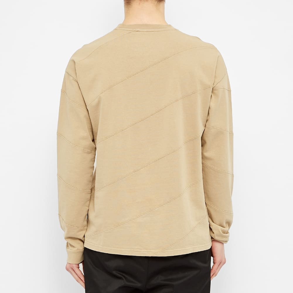 JW Anderson Long Sleeve Diagonal Panel Tee - 4