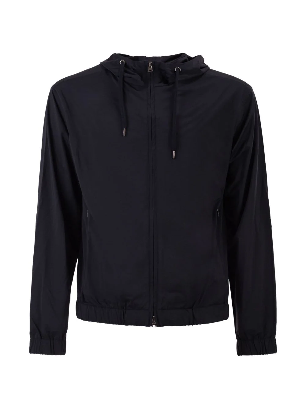 zip-fastening hooded jacket - 1