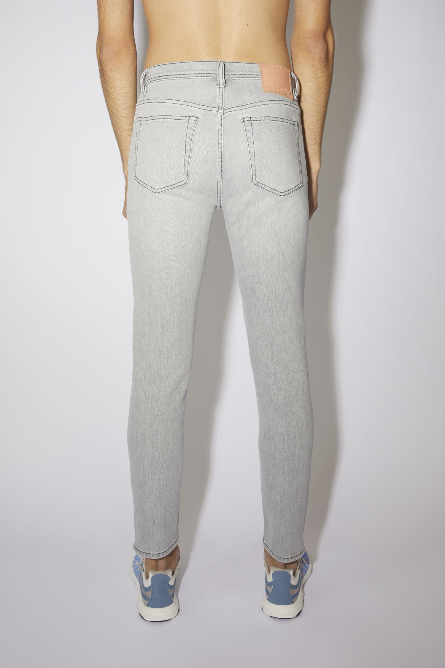 Slim tapered jeans - Stone grey - 3