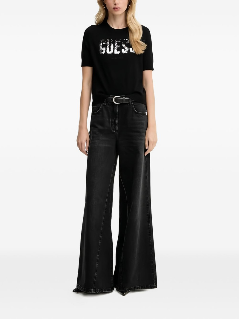 GUESS USA sequin short-sleeve T-shirt outlook