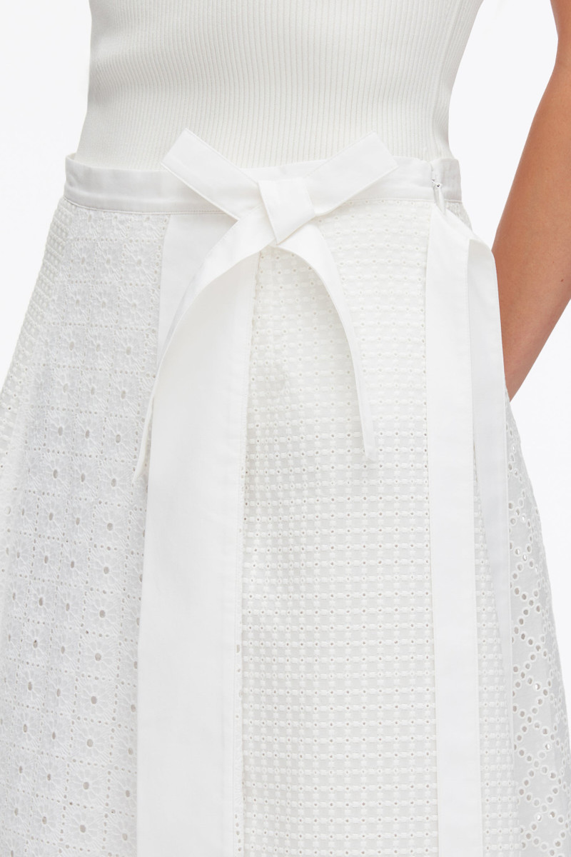 Broderie Anglaise Patchwork Midi Skirt 6