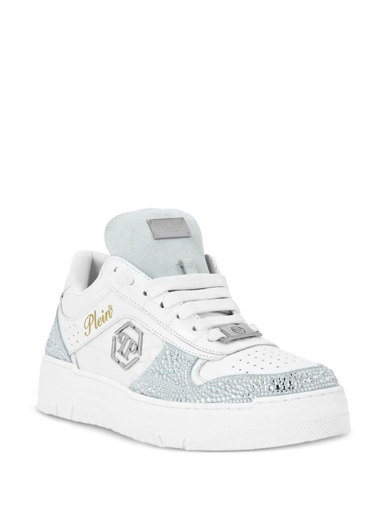 PHILIPP PLEIN sparkling panelled sneakers outlook