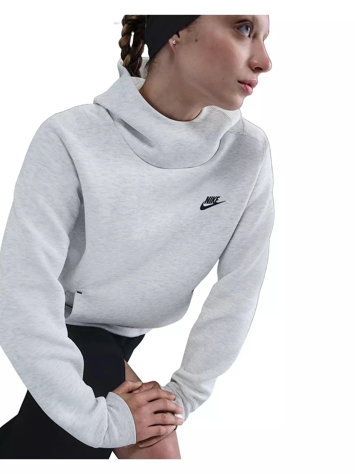 Women's Sportswear Tech Fleece Hoodie -Lt Grey - 3