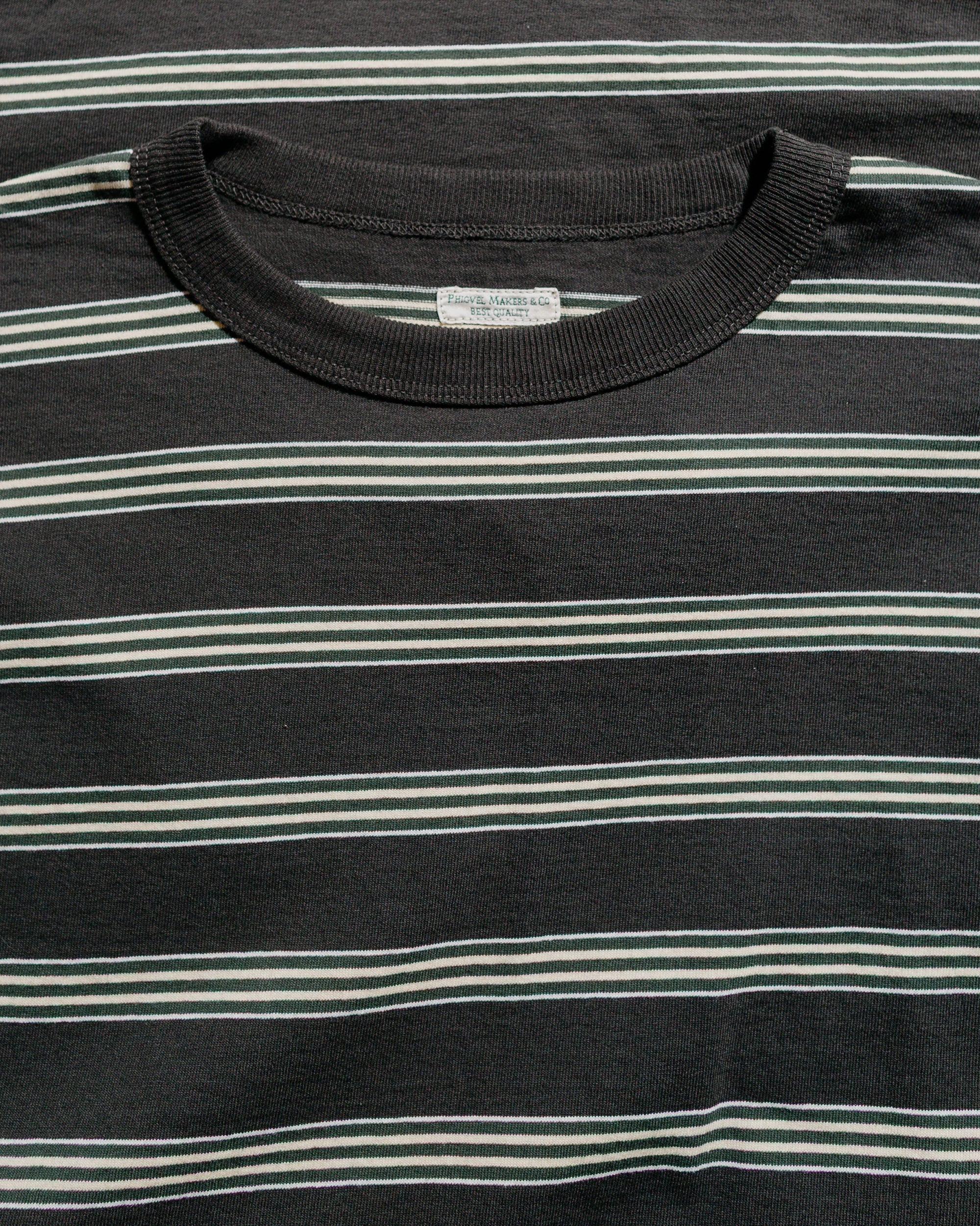 Border Long Sleeve Top Graphite/Yellow - 5