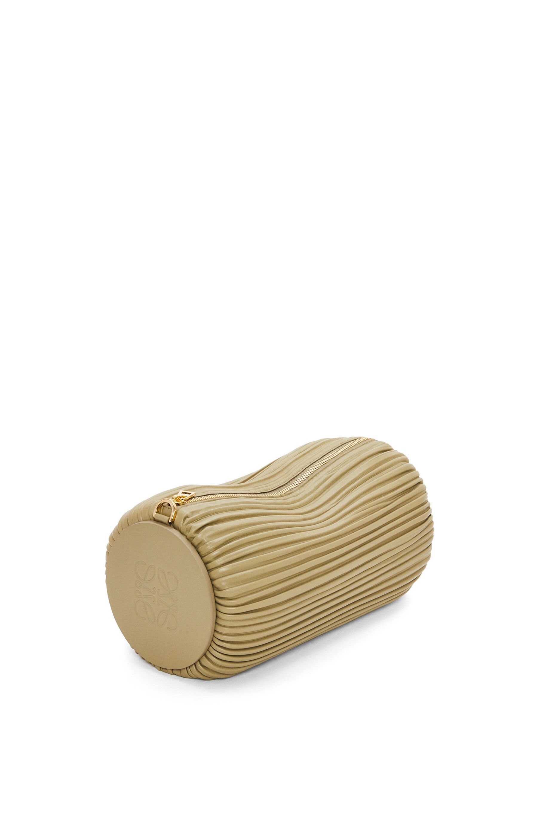 Large Bracelet pouch in pleated nappa - 3