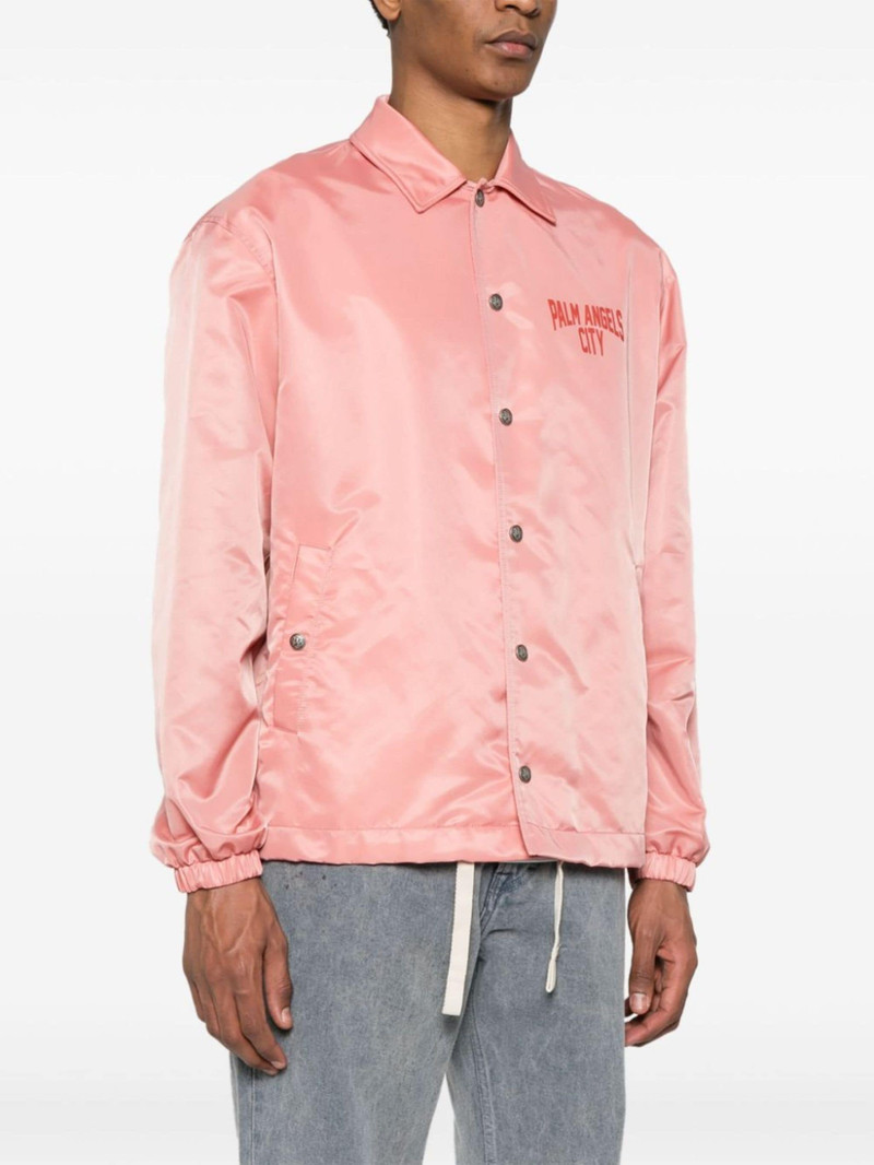 logo-print gabardine-weave jacket 3