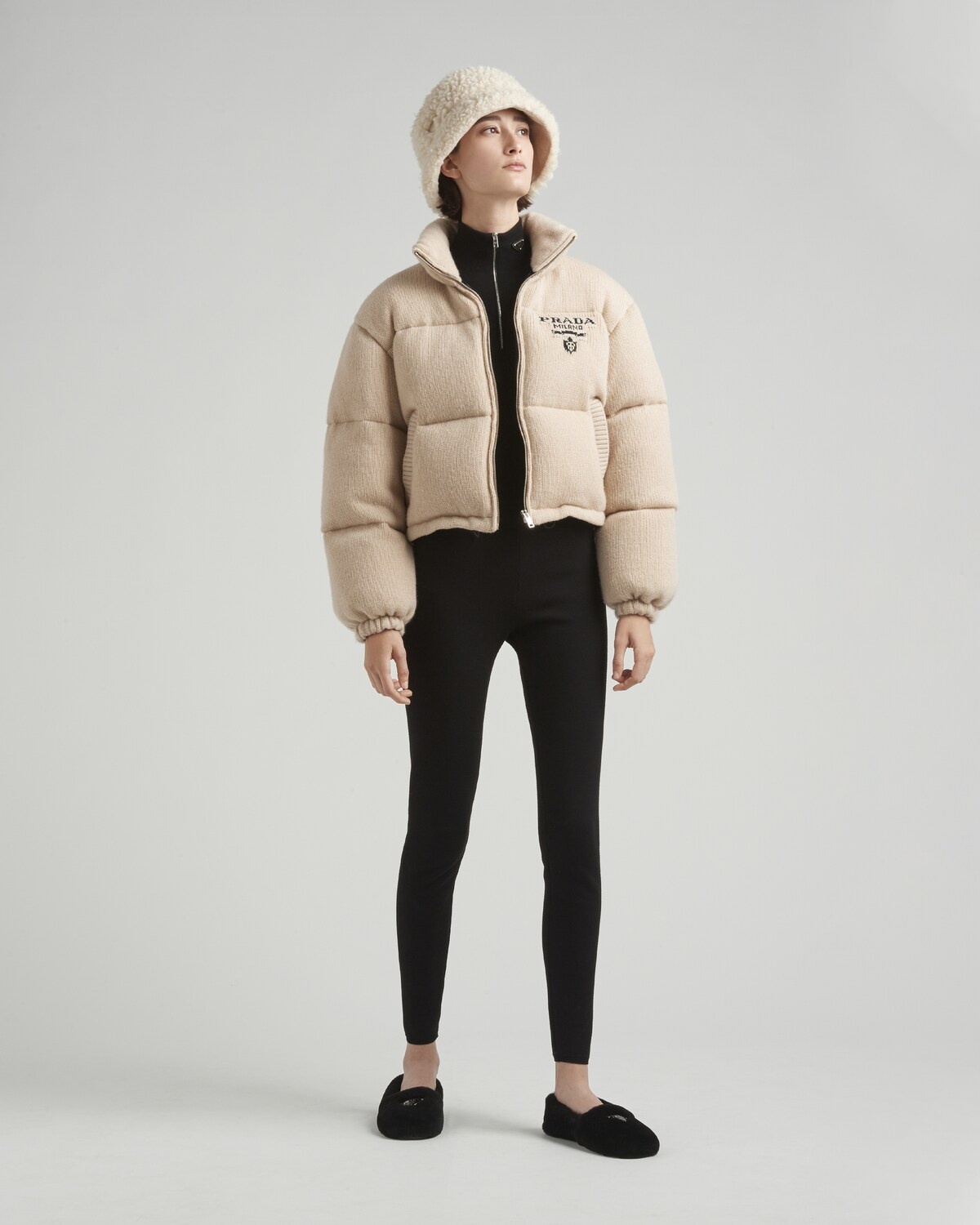 ダウンジャケット・コート Prada Camel cashmere blend down jacket Prada Cashmere wool down jacket | REVERSIBLE