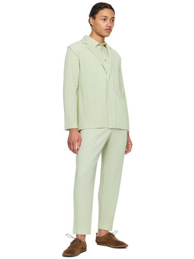 ISSEY MIYAKE Green Tailored Pleats 1 Trousers outlook