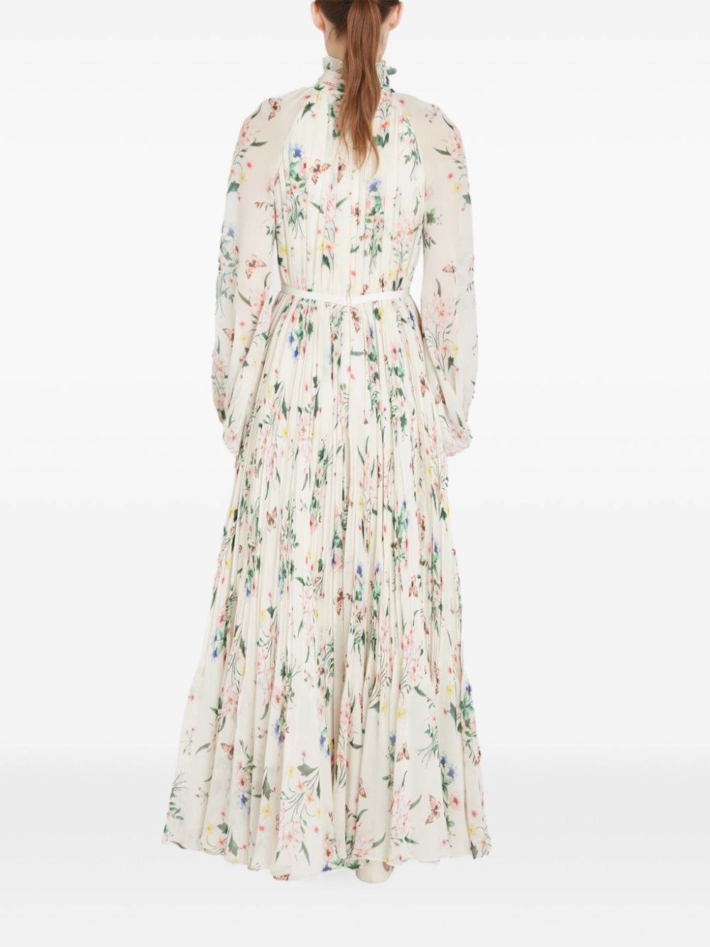 botanical draped dress - 4