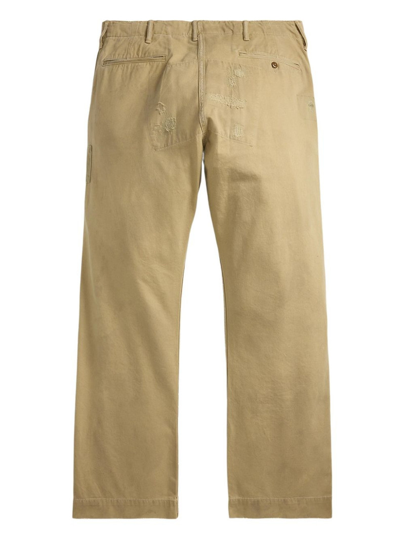 RRL by Ralph Lauren patchwork-design cotton trousers outlook