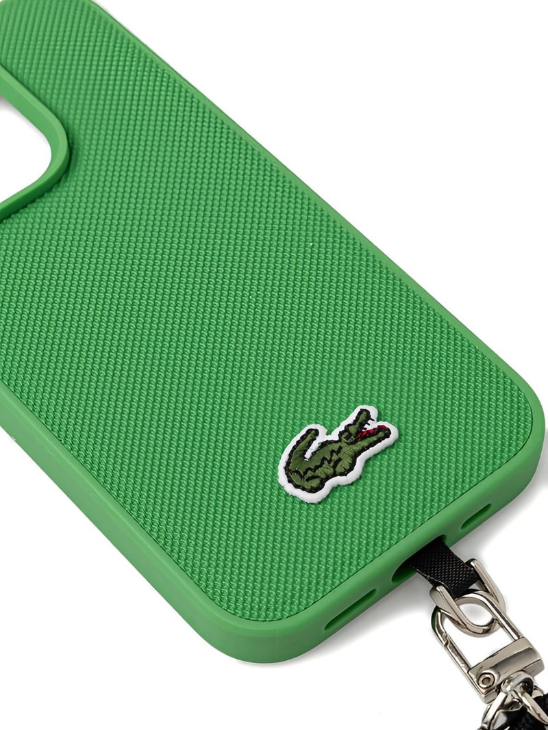 LACOSTE logo-detail iPhone 15 Pro case outlook