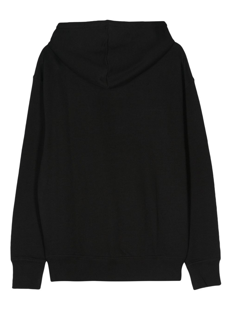 BOSS logo-rubberised cotton hoodie outlook