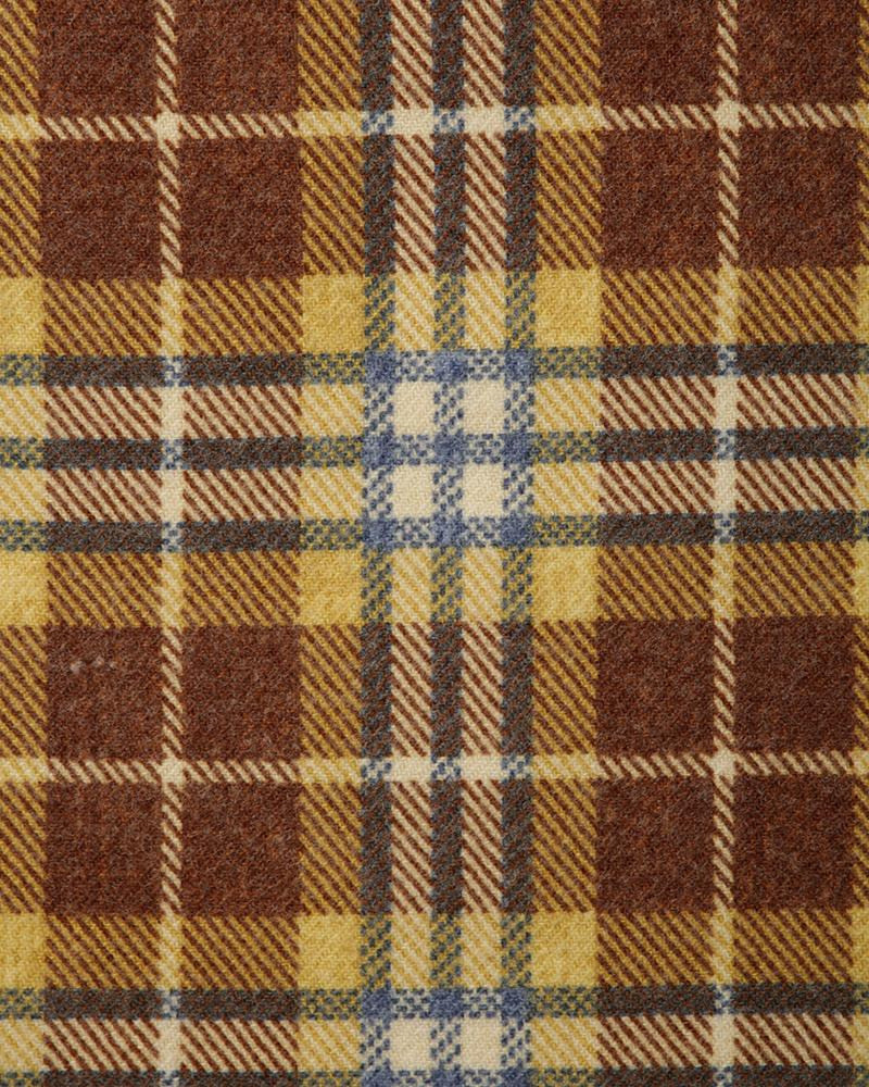 visvim FOUR CORNERS CHECK L/S BROWN outlook