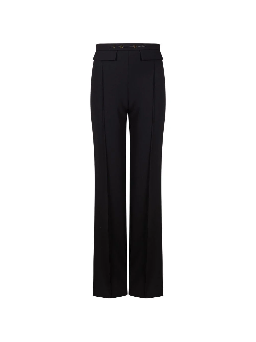 Horsebit-detail straight-leg trousers - 1