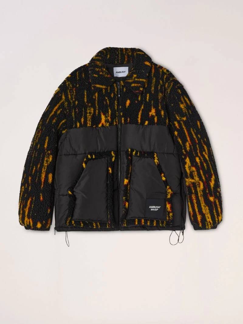 TEDDY JACQUARD PADDED JACKET - 1