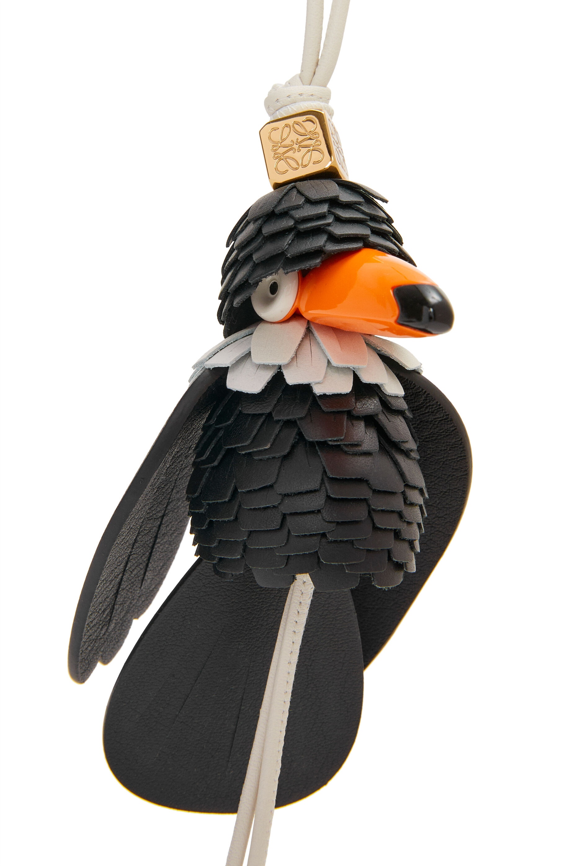 Tucan bird charm in classic calfskin - 2