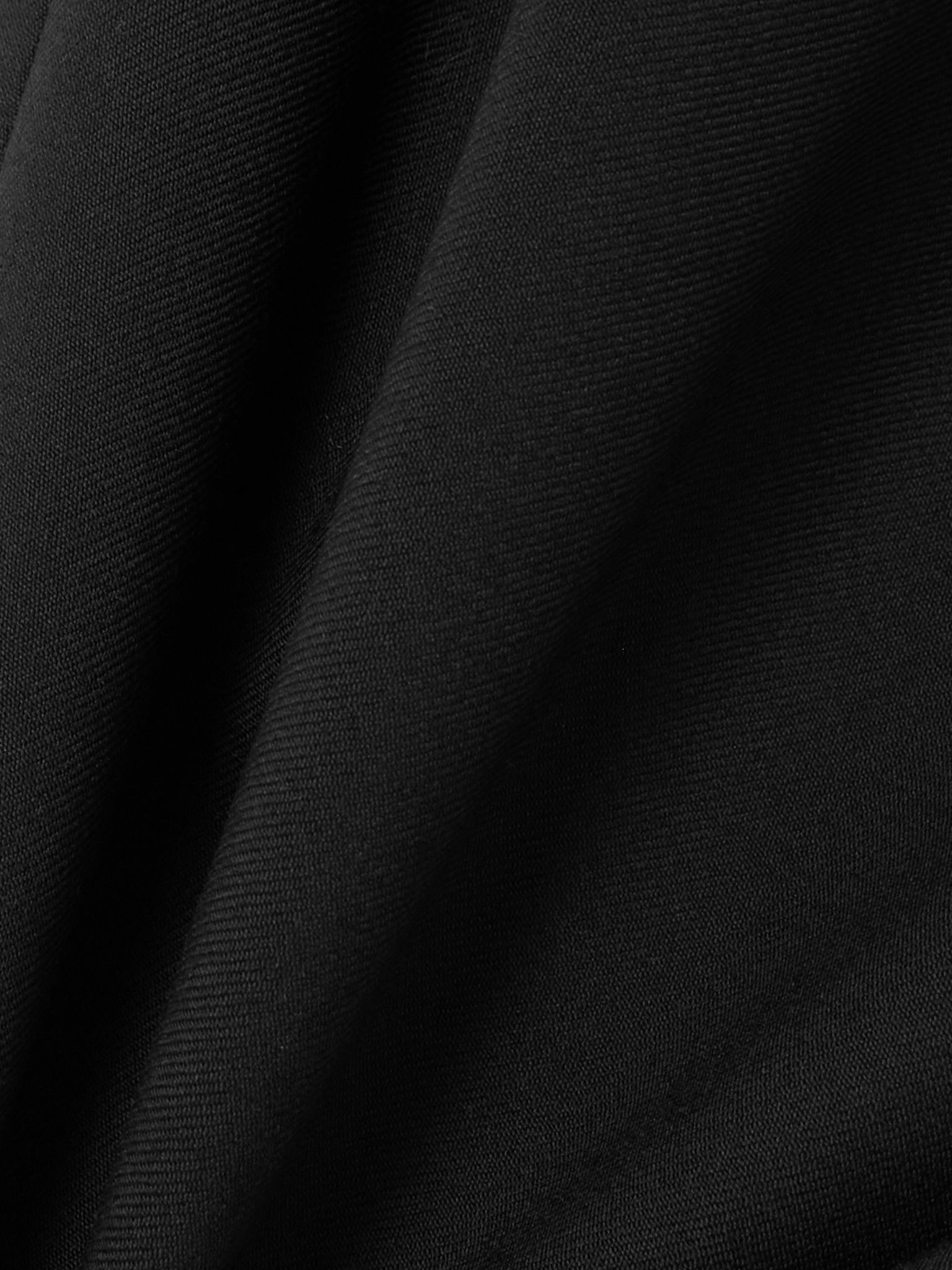 Wool-blend twill skirt Black - 6