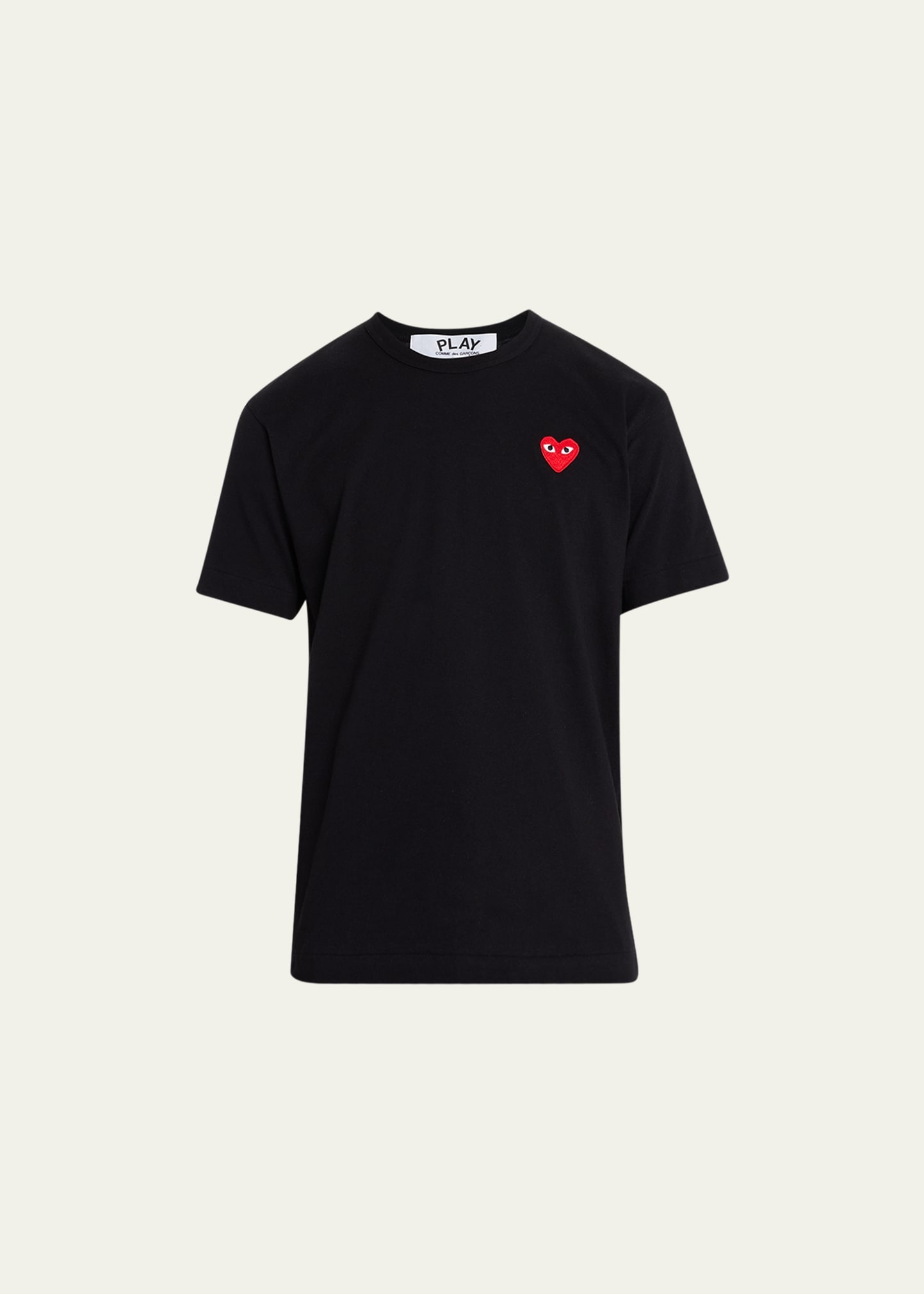 Comme Des Garçons Men's Cotton Jersey Heart T-Shirt | REVERSIBLE