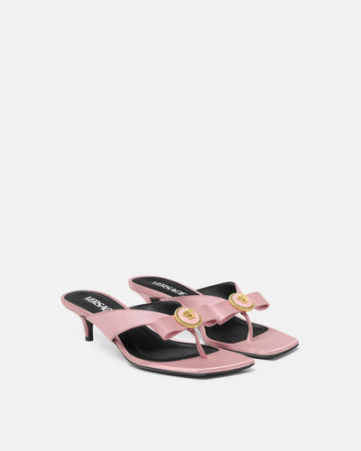 VERSACE Gianni Ribbon Low Satin Mules outlook