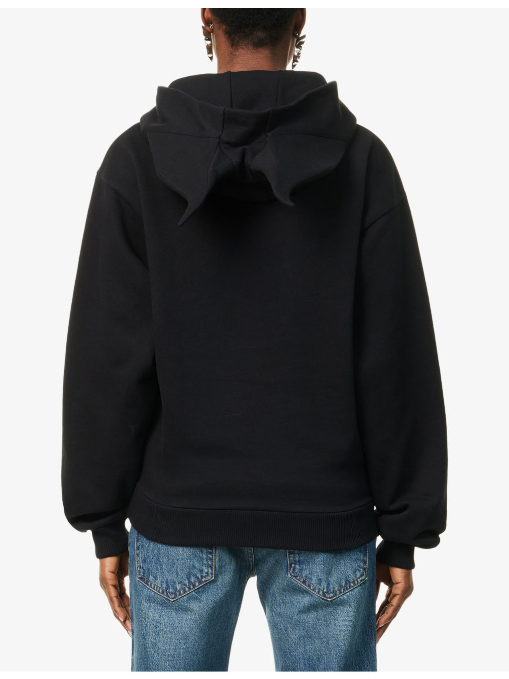 Disney x Coperni Maleficent Relaxed Cotton-Jersey Hoody - 4