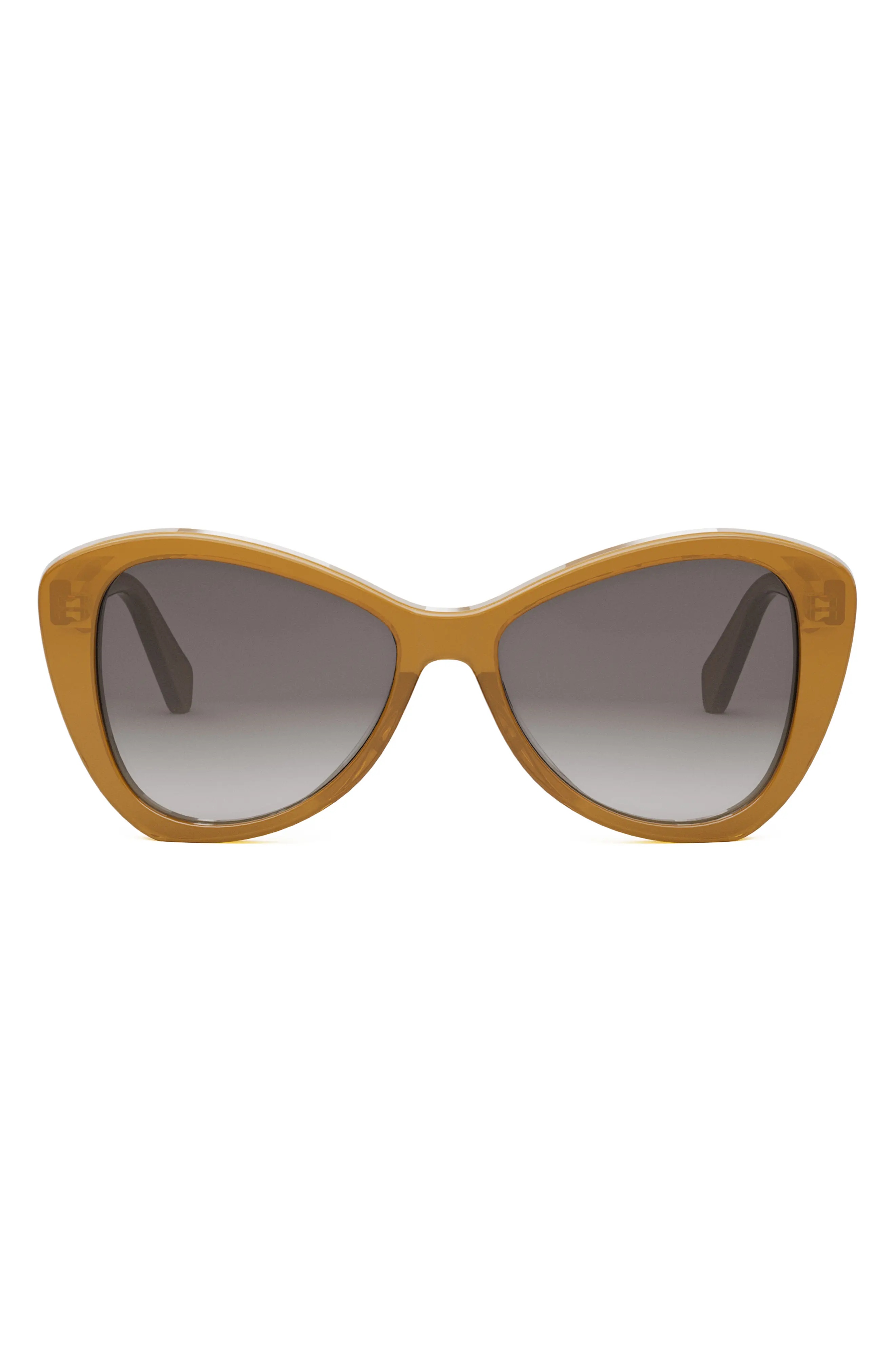 Butterfly 55mm Sunglasses in Light Brown /Gradient Brown - 1