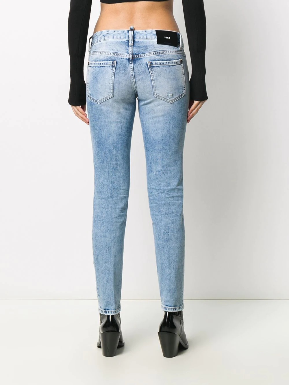 cropped tapered jeans - 4