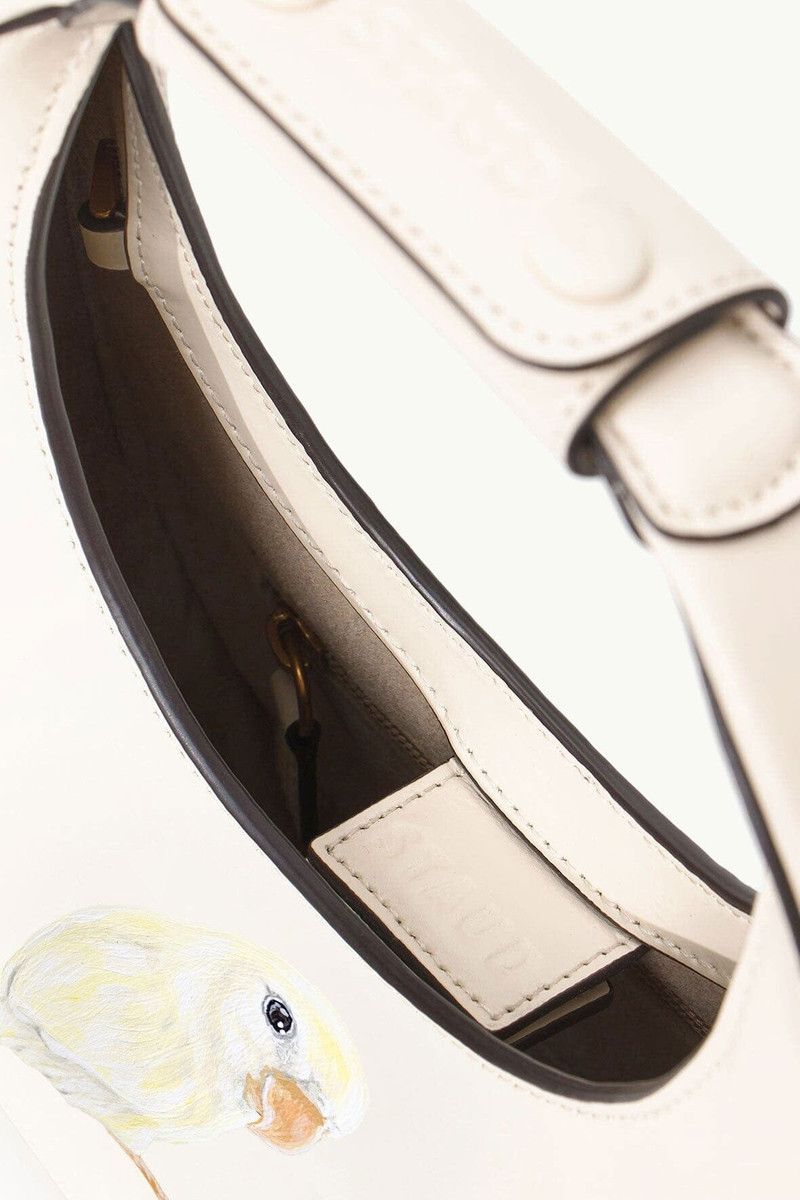 STAUD CUSTOM MINI MOON BAG | CREAM 4