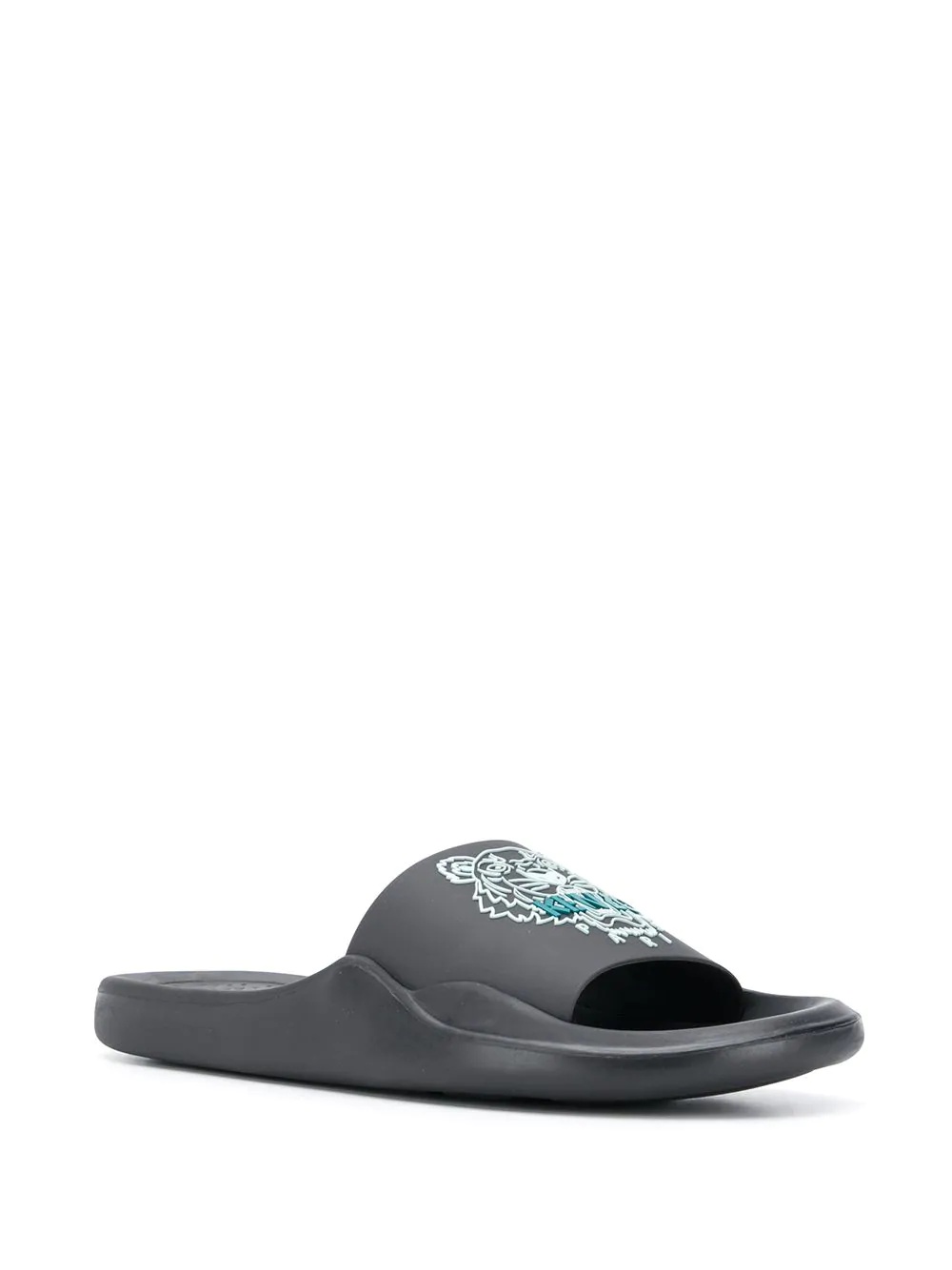 tiger debossed sliders - 2