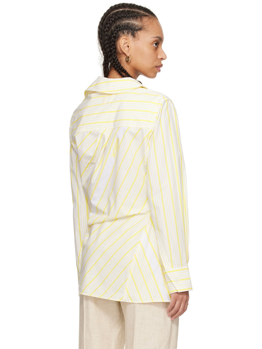 White & Yellow 'The Pablo' Shirt - 3