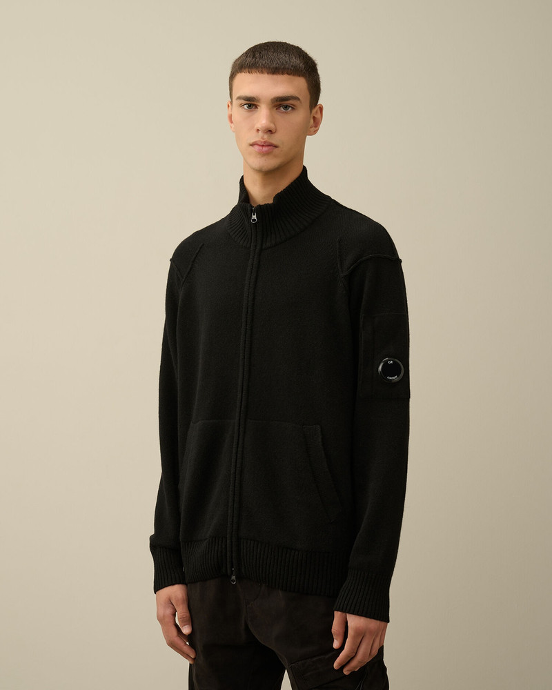 C.P. Company Lambswool GRS Zipped Cardigan outlook
