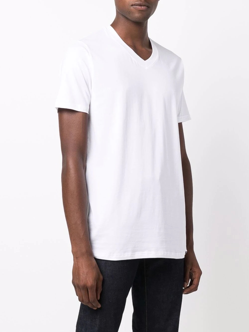 V-neck fitted T-shirt - 3