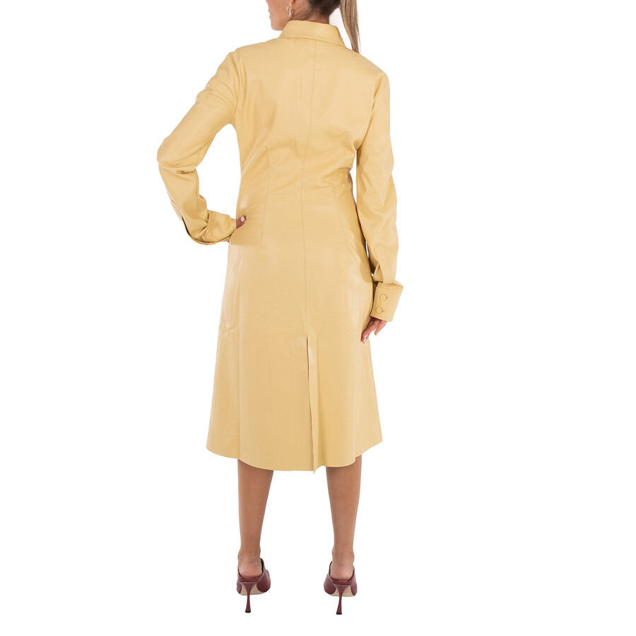 Stella Mccartney Faux-Leather Long-Sleeve Dress - 6