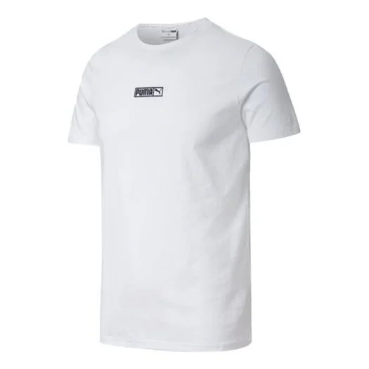 PUMA Classics Round Neck Short Sleeve Couple Style White 584428-02 - 1