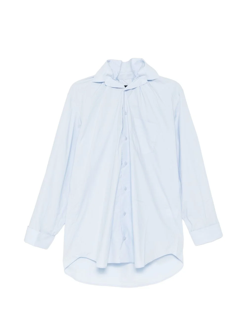 elasticated collar shirt - 1