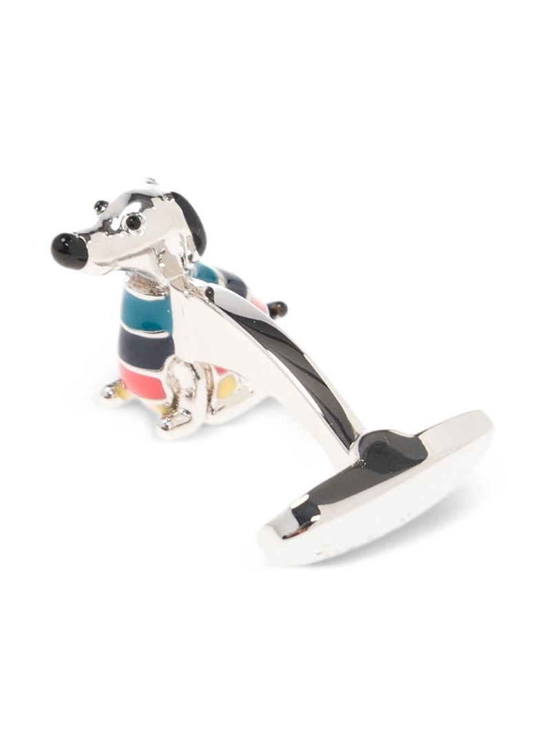 Paul Smith Stripe Jumper Dog cufflinks outlook