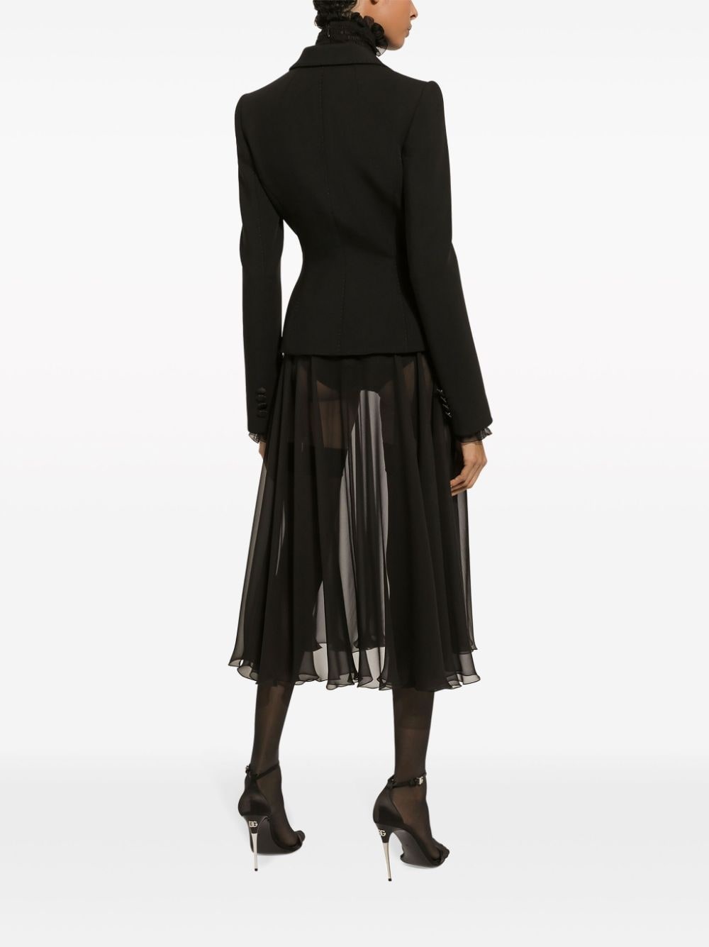 virgin wool-blend blazer - 3
