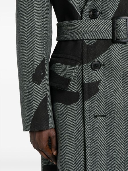 Gray printed coat - 4
