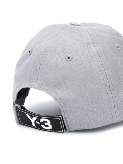 Y-3 logo print baseball cap  outlook