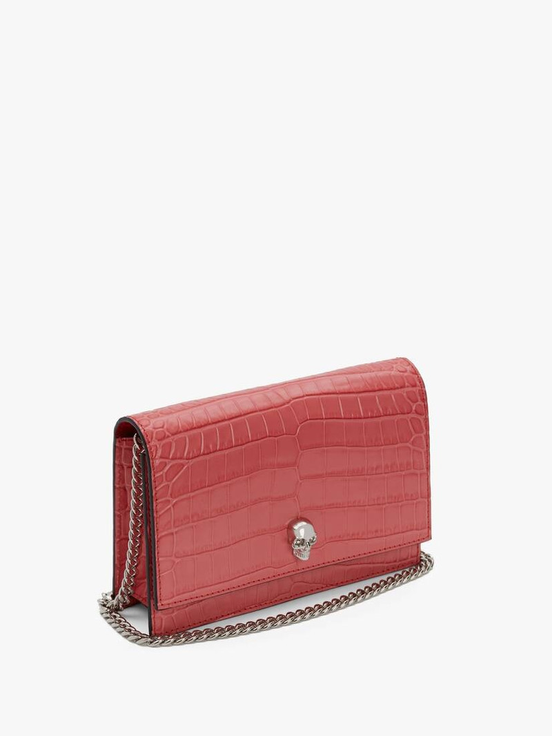Alexander McQueen Small Skull Bag in Coral outlook