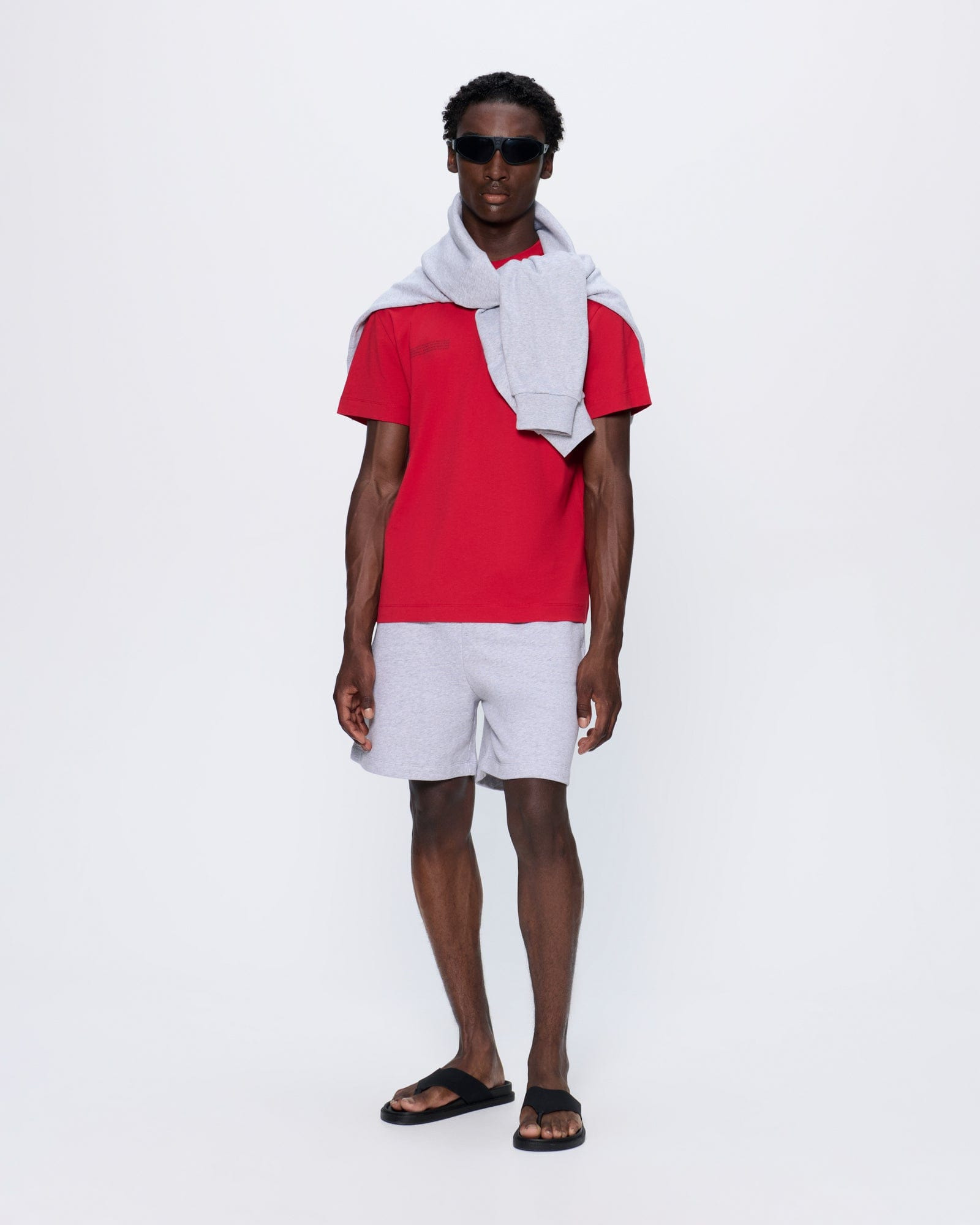 Mens 365 Midweight T-shirt - Goji Red - 3