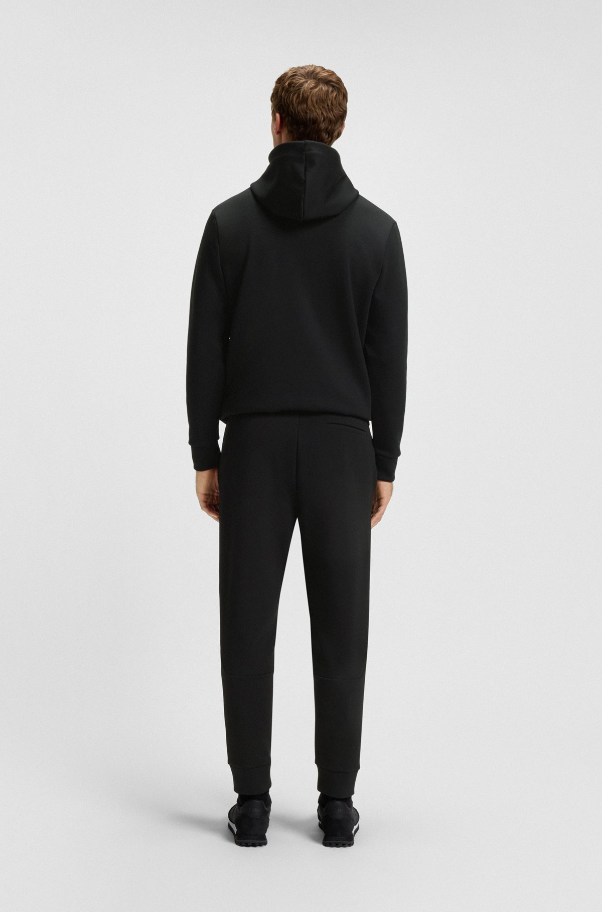 COTTON TRACKSUIT BOTTOMS WITH STRIPED TRIMS - 5