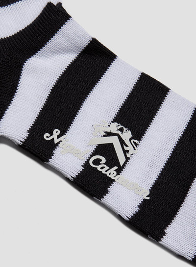 Nigel Cabourn Cotton Stripe Socks in Navy/White outlook