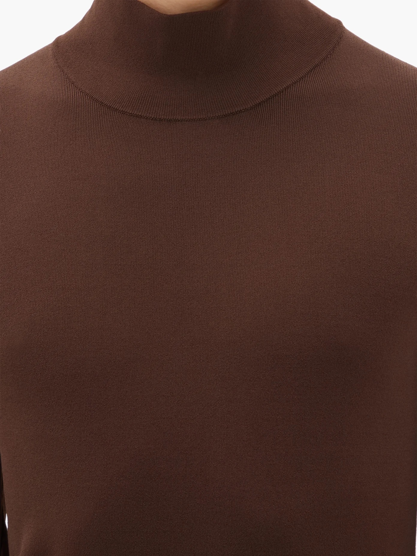 High-neck jersey sweater - 3